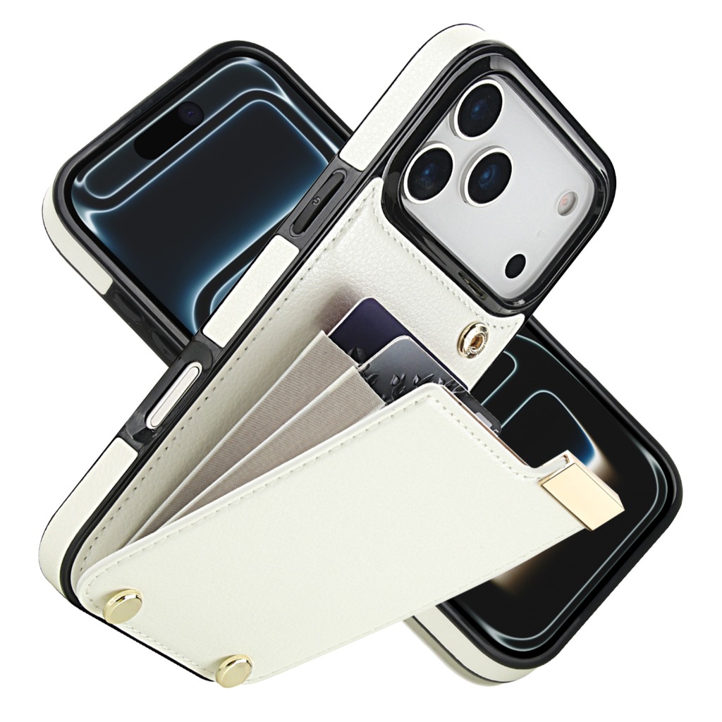 Leather Wallet Card Holder Phone Cover - 아이폰 17 프로 맥스 에어 17e