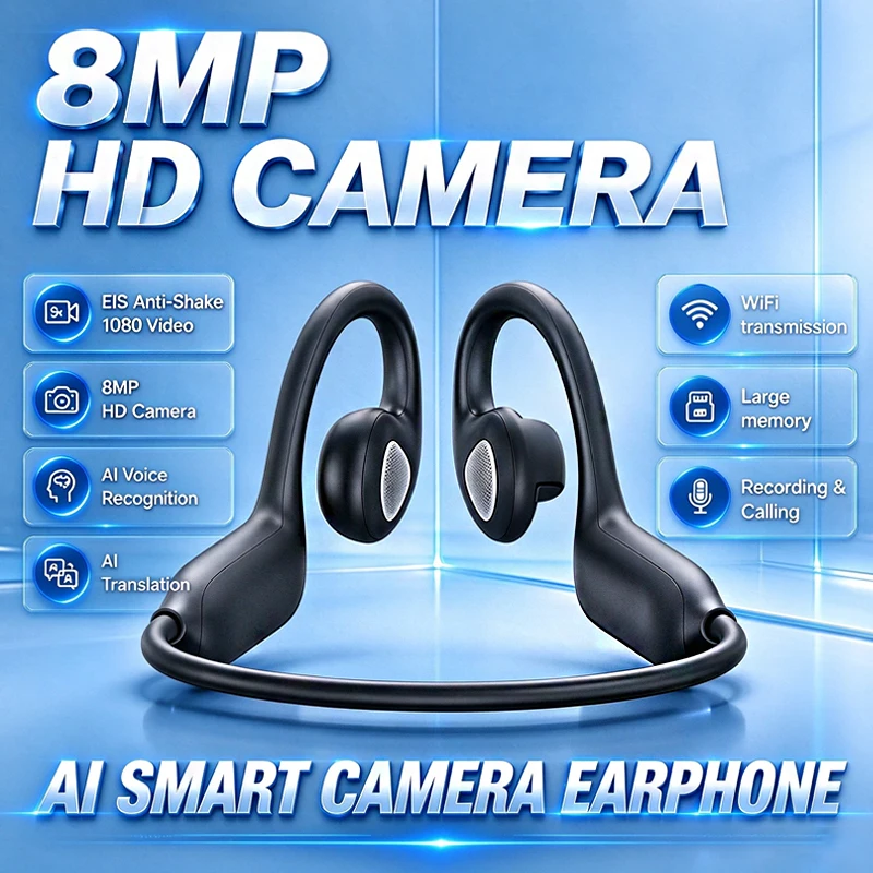 Earphones - AI 스마트 카메라, 블루투스 번역 이어폰,