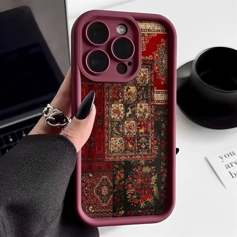 Vintage Floral Pattern Soft Case - 빈티지 패치워크 카펫 패턴 삼성 갤럭시