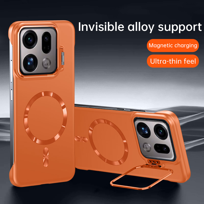 Ultra Thin Frameless Phone Cover - 초박형 메탈 렌즈 홀더 프레임리스 마그세이프