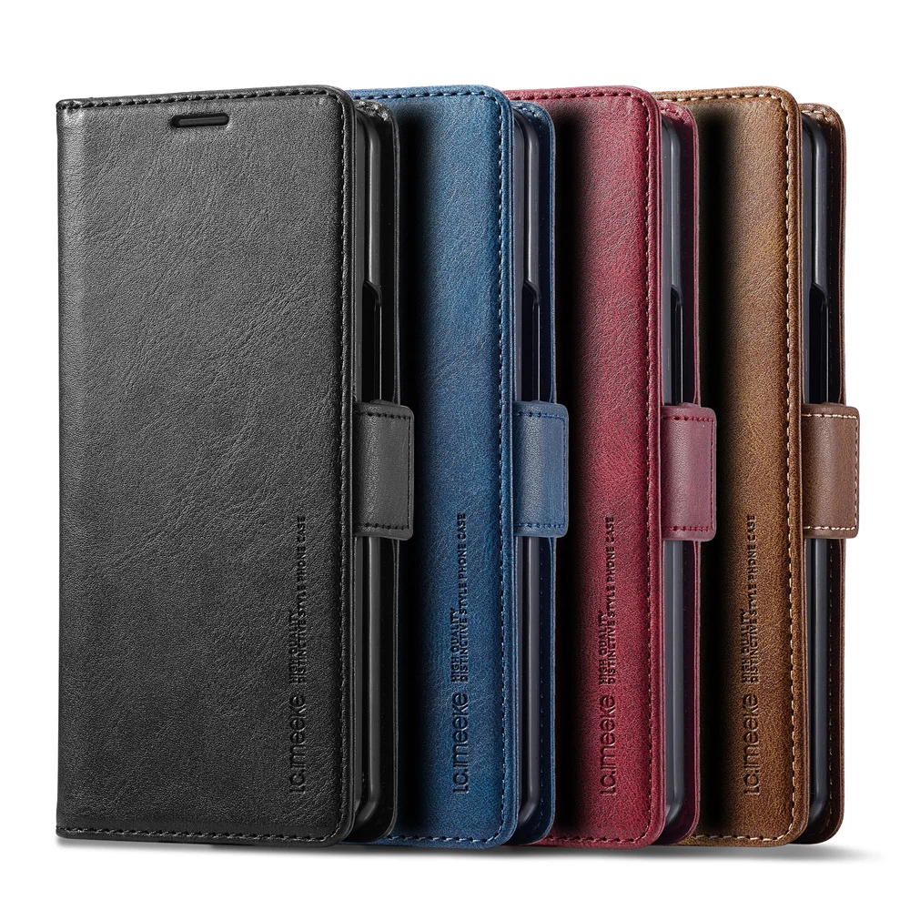 Leather Wallet Card Holder Phone Cover - 삼성 갤럭시 Z 폴드 7 6