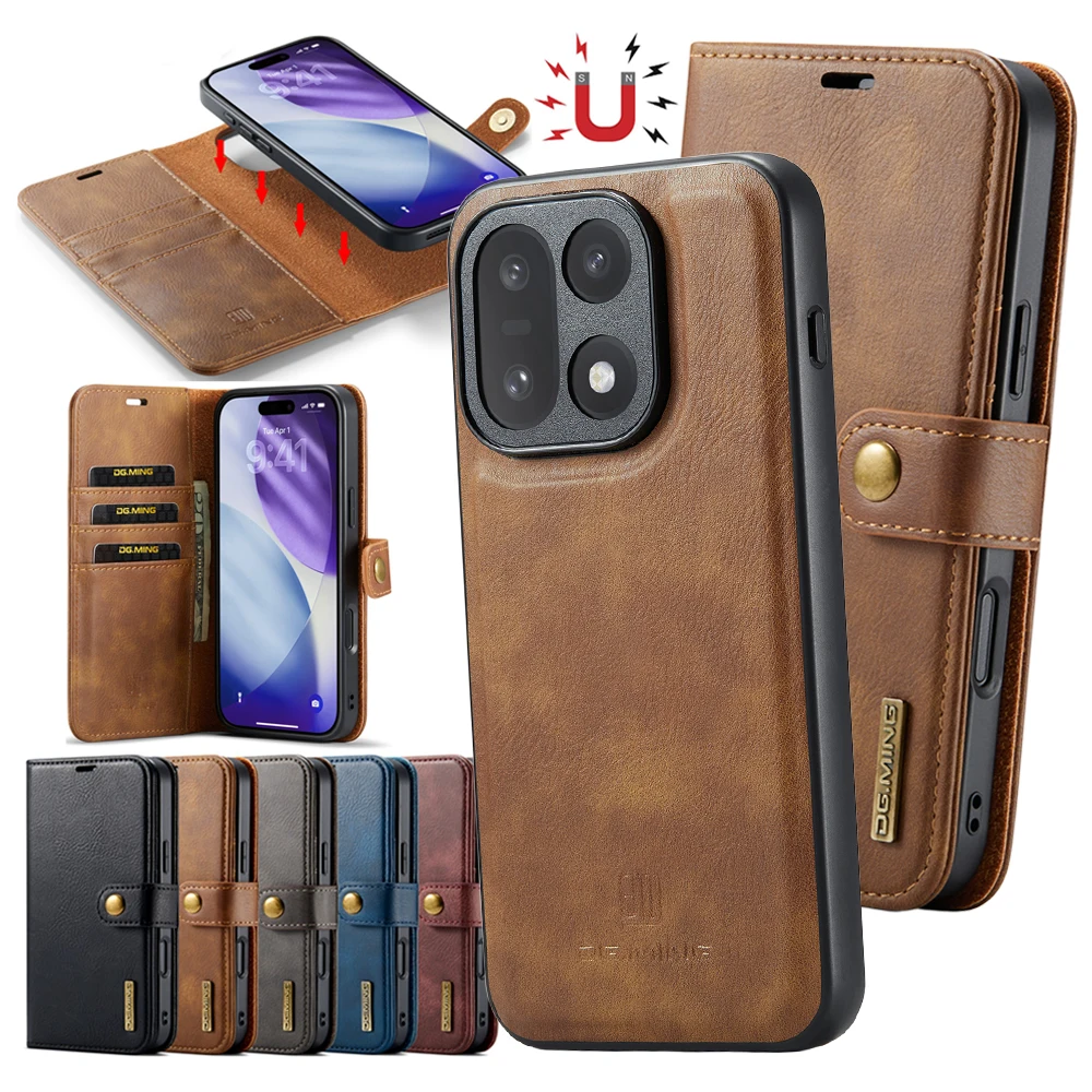 Leather Wallet Card Holder Phone Cover - 원플러스 11 12 13 15 1+11