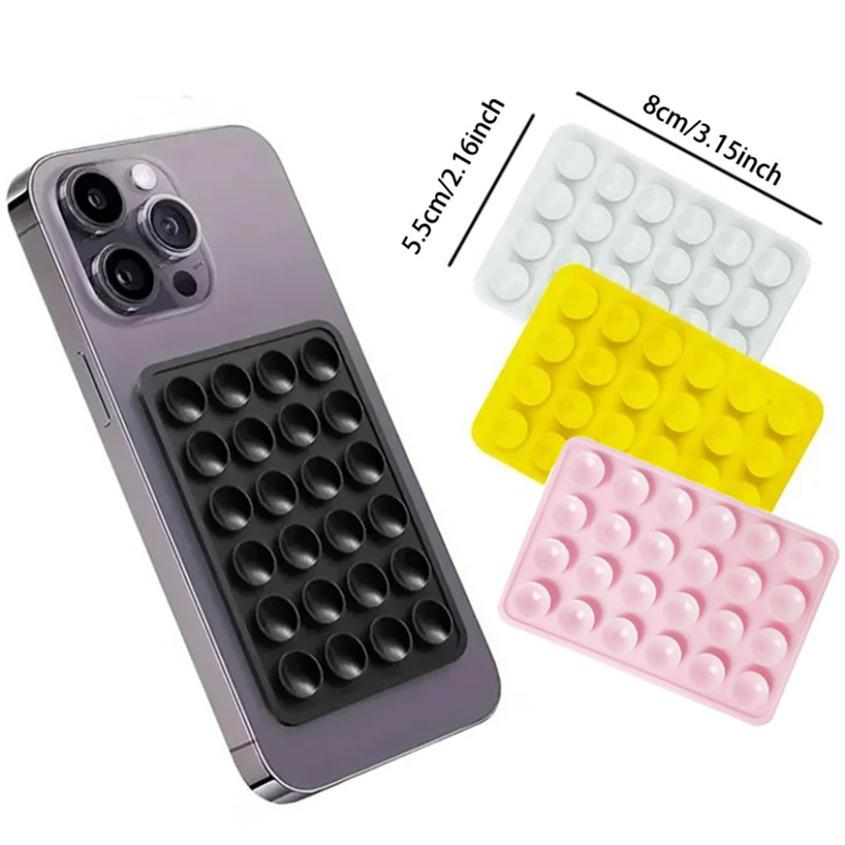 Phone Cases - 실리콘 흡착식 스마트폰 거치대, 다용도 흡착
