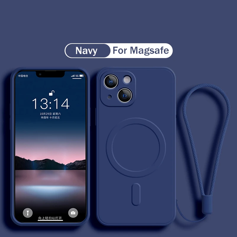 Liquid Silicone Magnetic Phone Case - 아이폰 18, 17, 16, 15, 14,