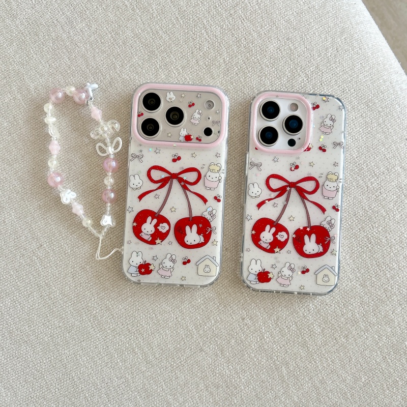 귀여운 만화 캐릭터, 달콤한 체리, 미피, 반짝이는 아 - Cute Cartoon Wrist Strap Silicone Case 리뷰 및 가격