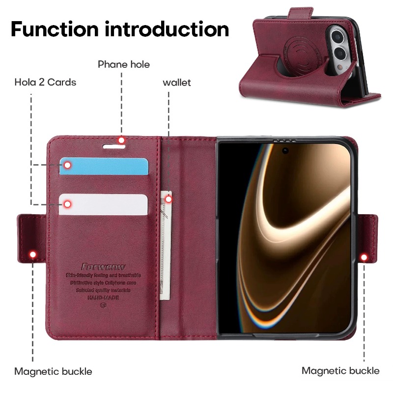 아이폰 듀오용 비즈니스 스타일 가죽 지갑형 카드 수납  - Leather Wallet Card Holder Phone Cover 리뷰 및 가격