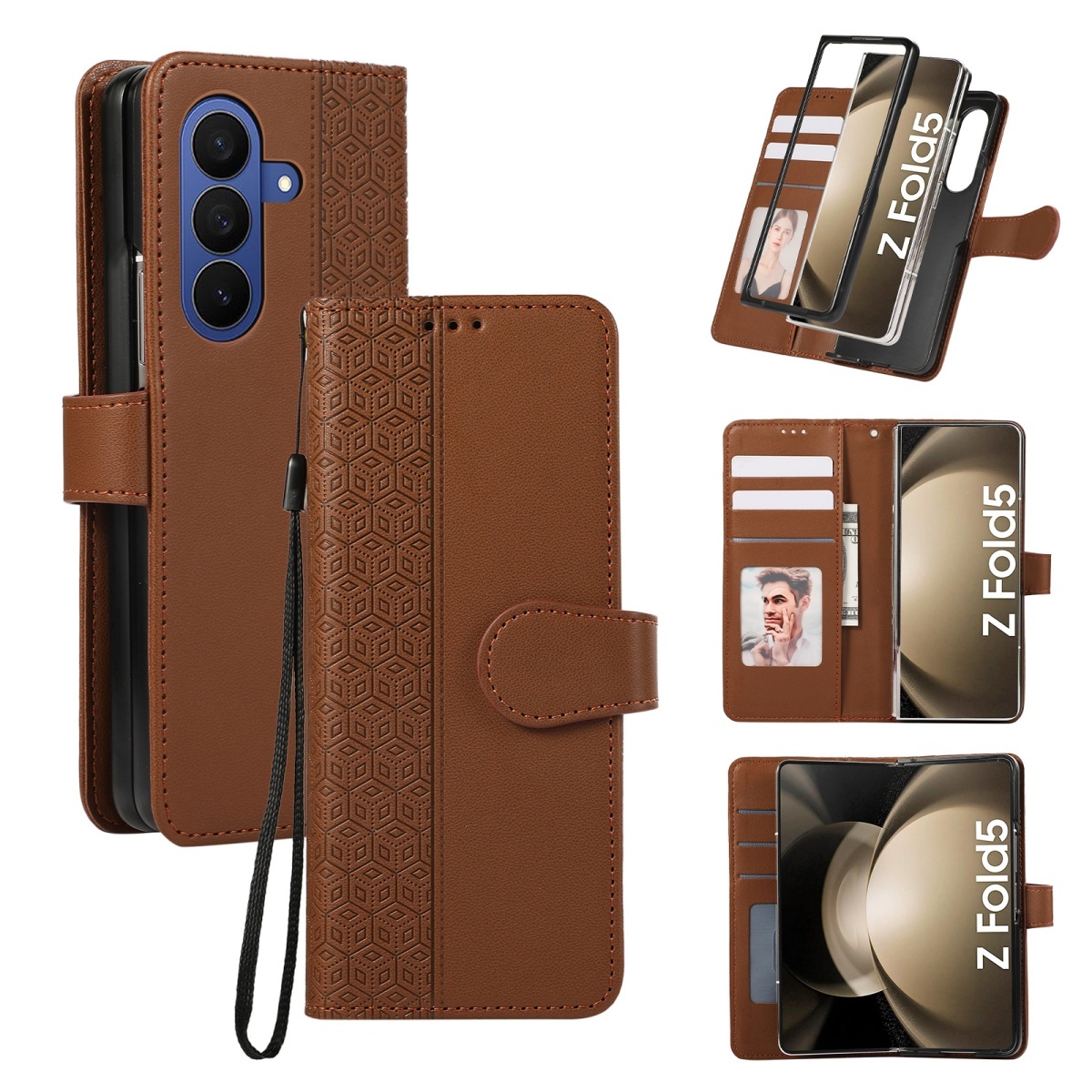 삼성 갤럭시 Z 폴드 8 울트라 7 6 5 4 3 폴드 - Leather Wallet Card Holder Phone Cover 리뷰 및 가격