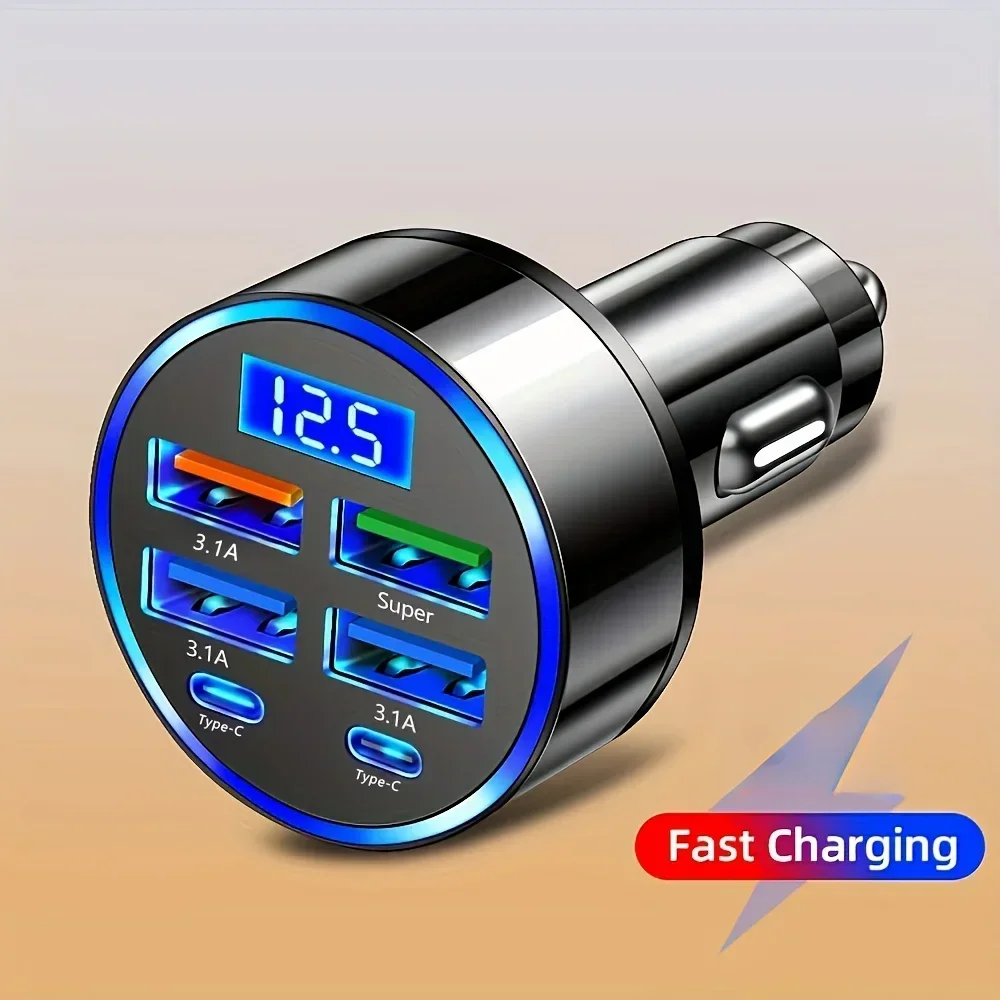 6-in-1 고속 충전 차량용 어댑터, 3.1A, 듀얼 - Power Banks 리뷰 및 가격