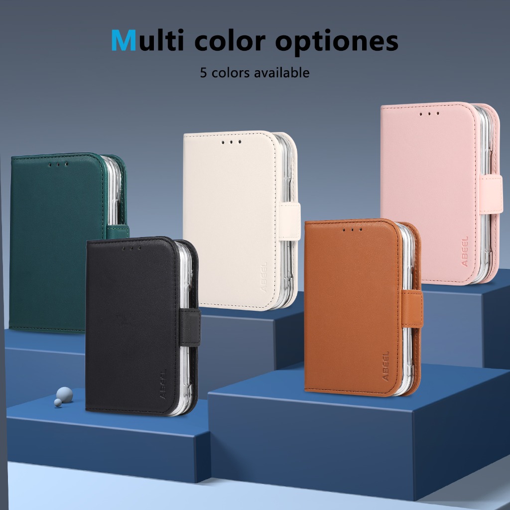 RFID 차단 기능이 있는 카드 지갑형 플립폰 케이스, - Leather Wallet Card Holder Phone Cover 리뷰 및 가격