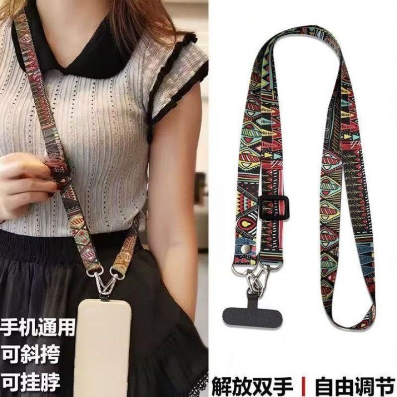 귀여운 에스닉 스타일 휴대폰 랜야드, 크로스바디 스트랩 - Crossbody Lanyard Neck Strap Case 리뷰 및 가격
